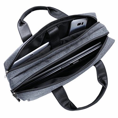 Vangoddy Chrono Grey Carrying Tote Crossbody Shoulder Bag For Dell Alienware 15 | Inspiron 15