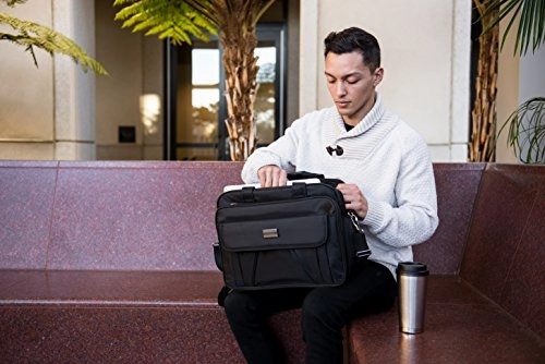 Vangoddy Oxford Briefcase Bag With Removable Shoulder Strap And Expandable Compartment For Up To