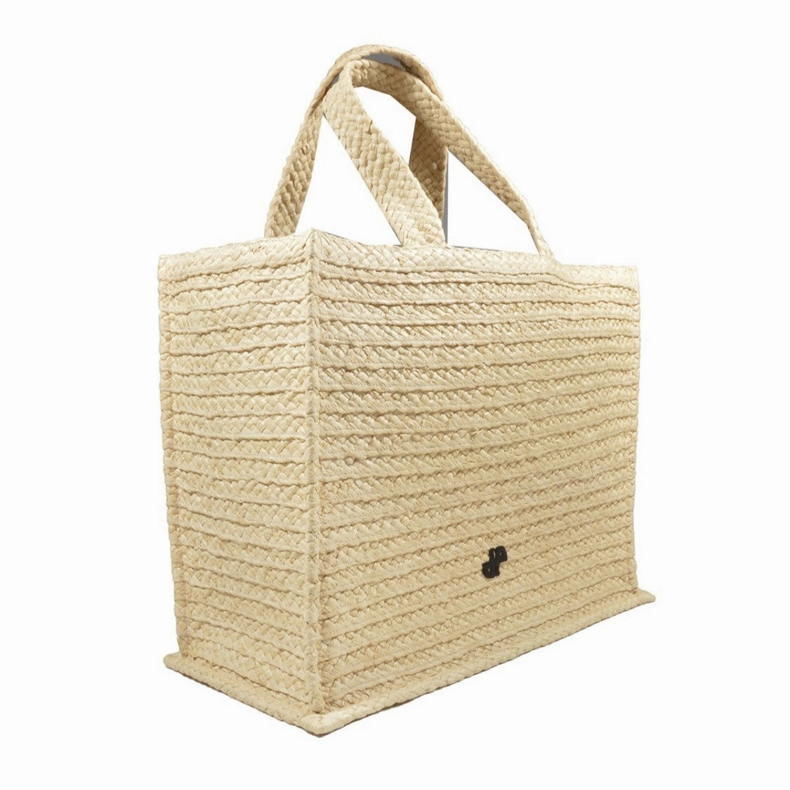 Vanilla Raffia Tote Bag
