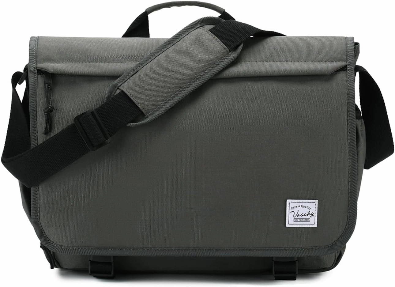 VASCHY Messenger Bag for Men,Water Resistant Satchel Briefcase Laptop Work Bag Crossbody Shoulder Handbag for Women College