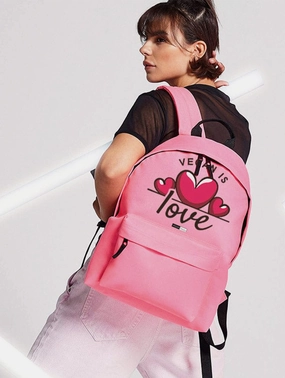 Vegan Is Love Original Fashion Backpack | Multiple Colours