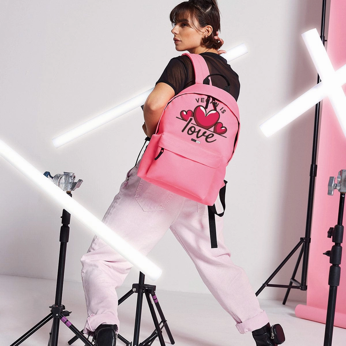 Vegan Is Love Original Fashion Backpack | Multiple Colours