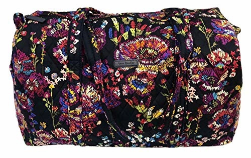 Vera Bradley Small Duffel Bag (Midnight Wildflowers)