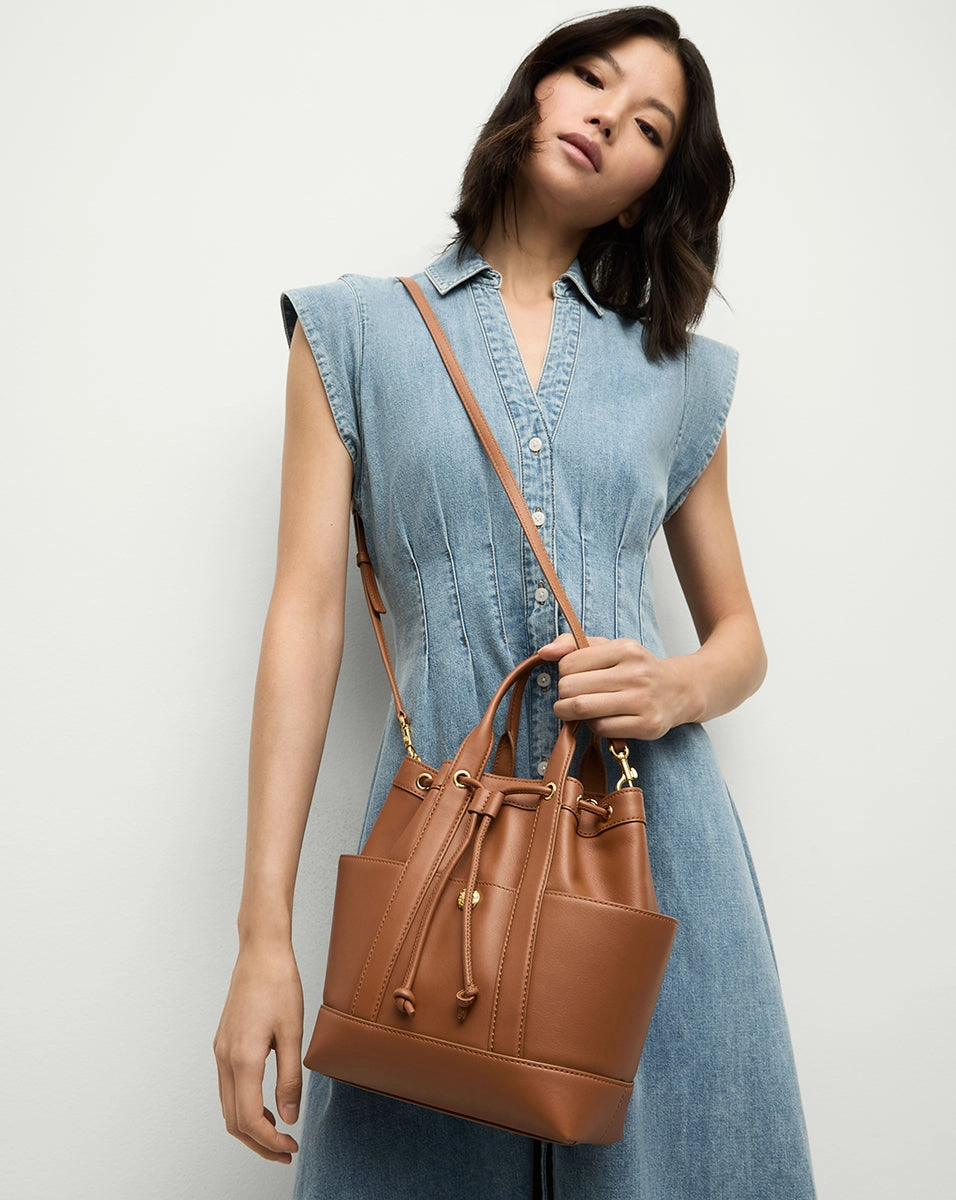 Veronica Beard Leather Goody Bag