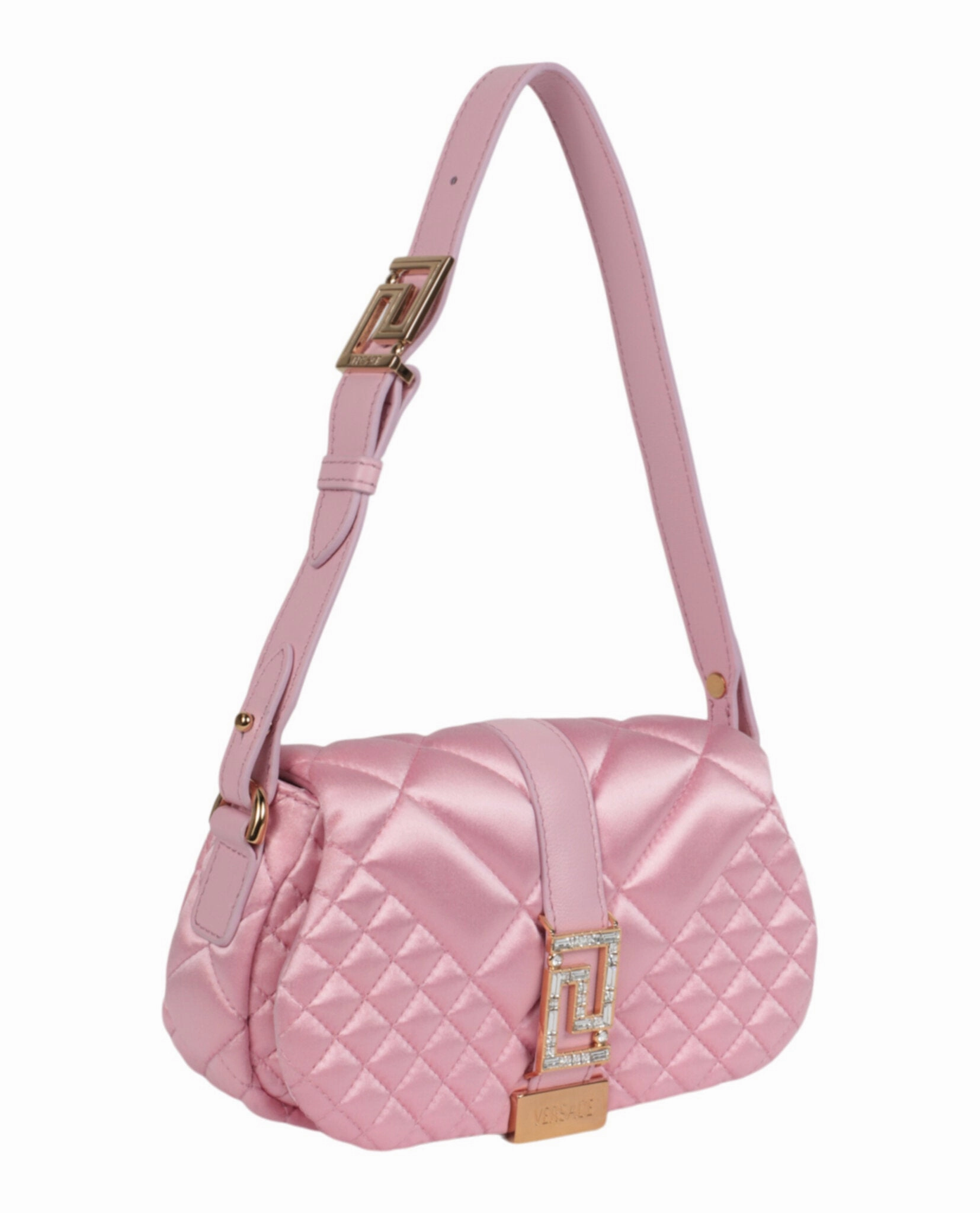 Versace Greca Goddess Quilted Satin Shoulder Bag 1010951-1A08808-1P88