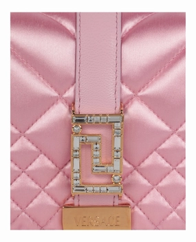 Versace Greca Goddess Quilted Satin Shoulder Bag 1010951-1A08808-1P88