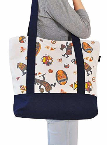 Vietsbay'S Women African Dancing Musiciansprint Heavyweight Canvas Handbags