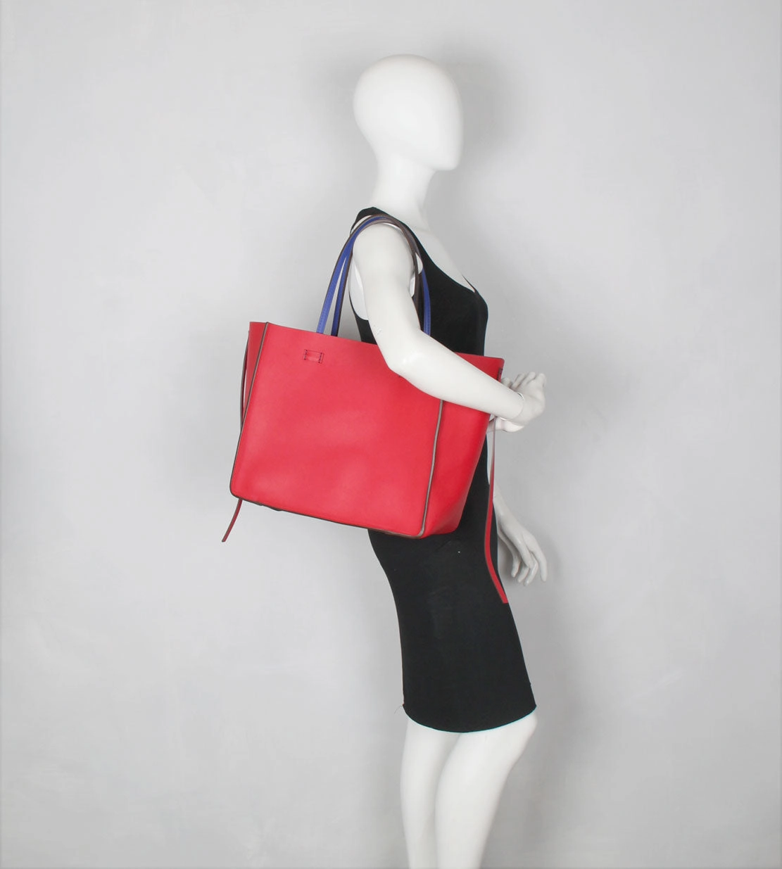 Vincennes MM Reversible Tote, Blue / Red