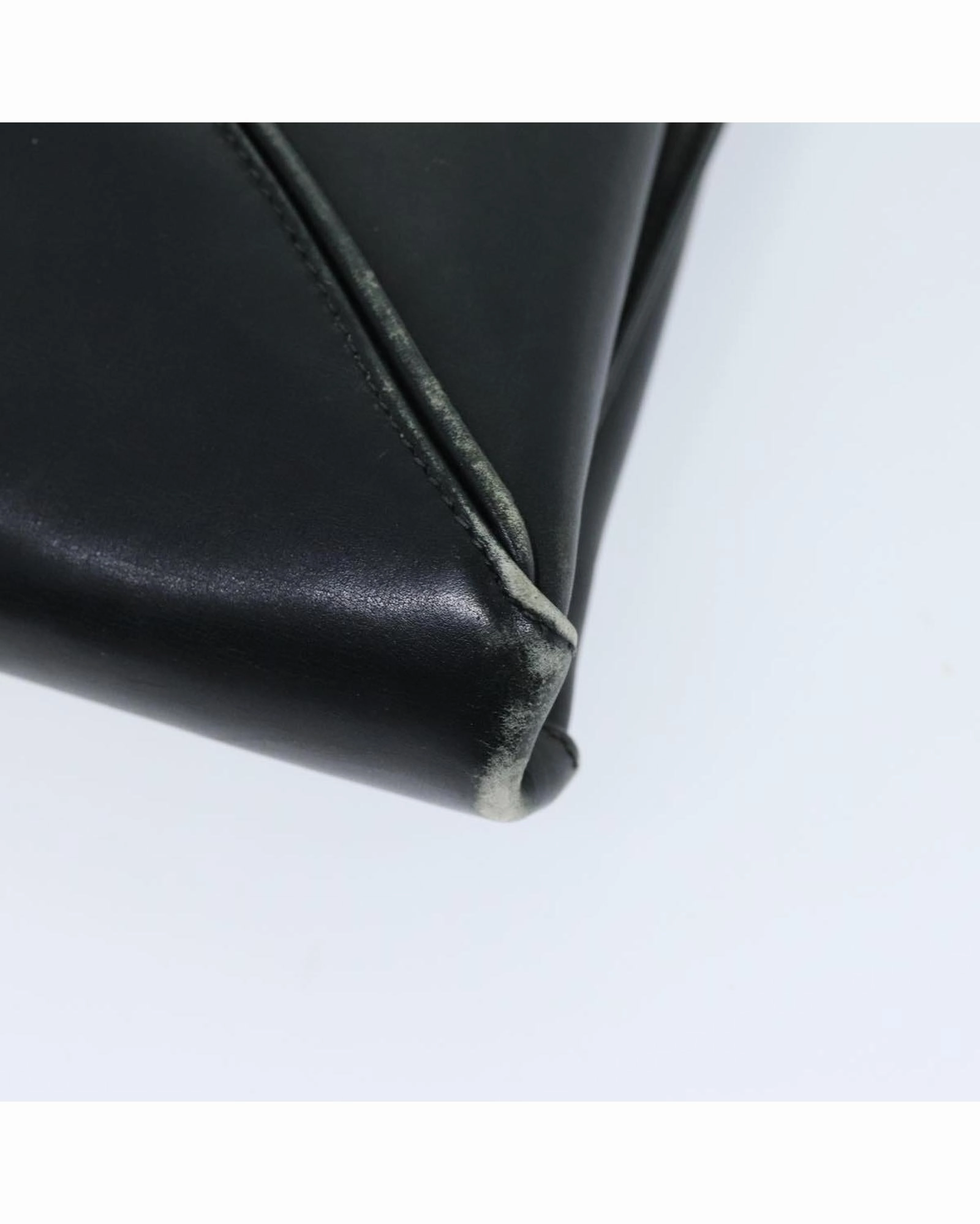 Vintage Shoulder Bag Black Leather