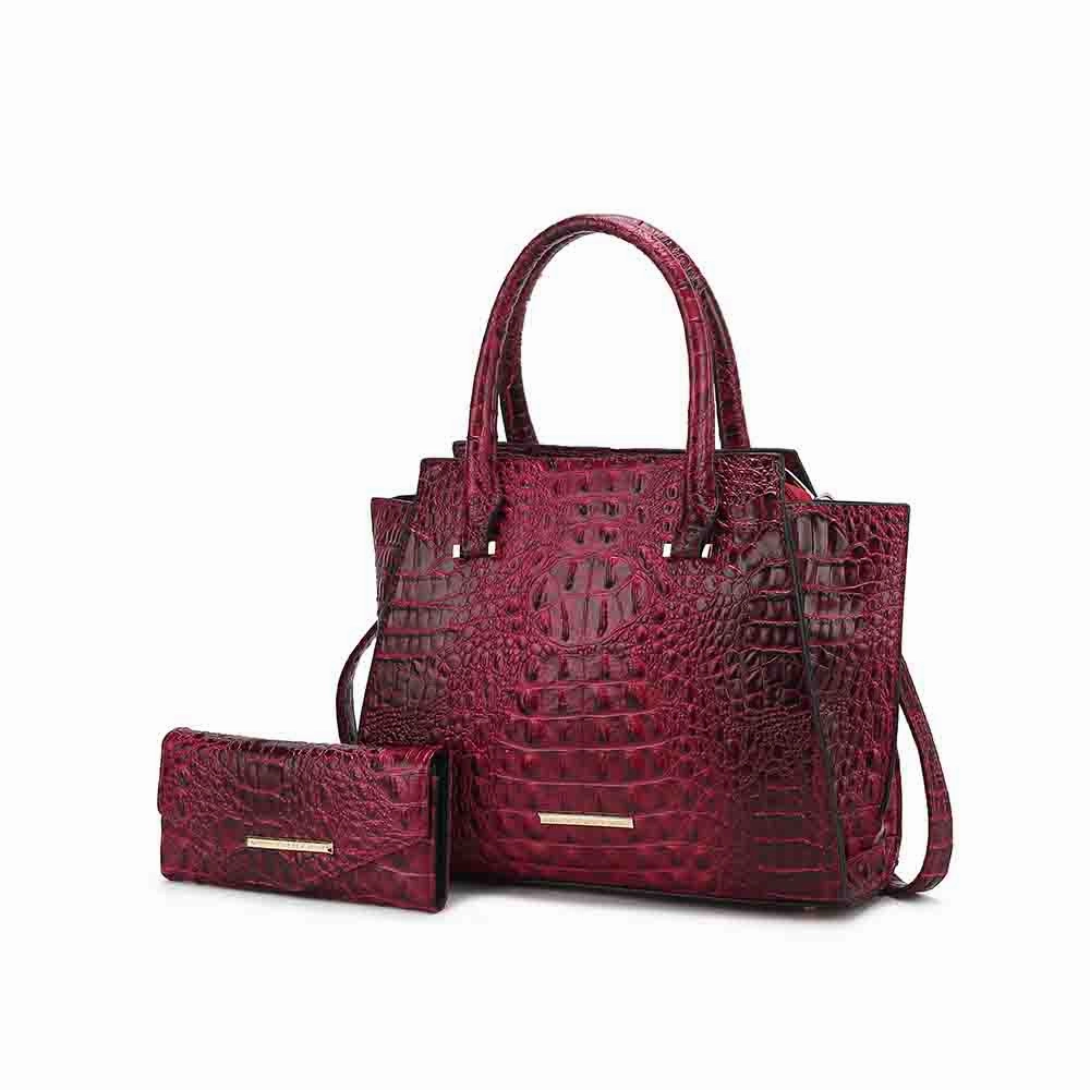 Viridiana Luxe Croc-Embossed Tote Bag Elegant and Versatile Handbag