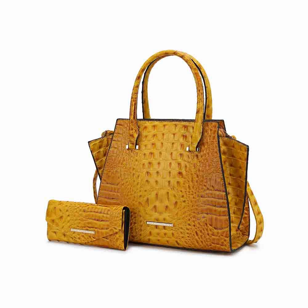 Viridiana Luxe Croc-Embossed Tote Bag Elegant and Versatile Handbag