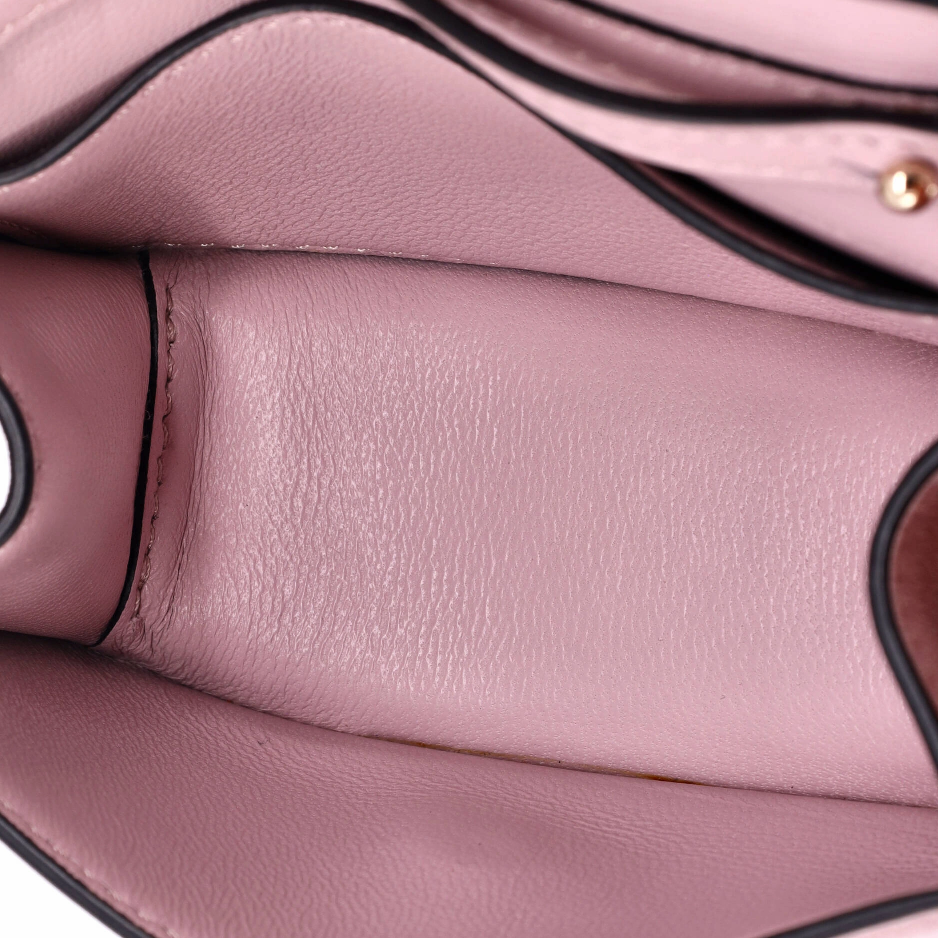 VLogo Loco Flap Shoulder Bag Leather with Crystals Micro