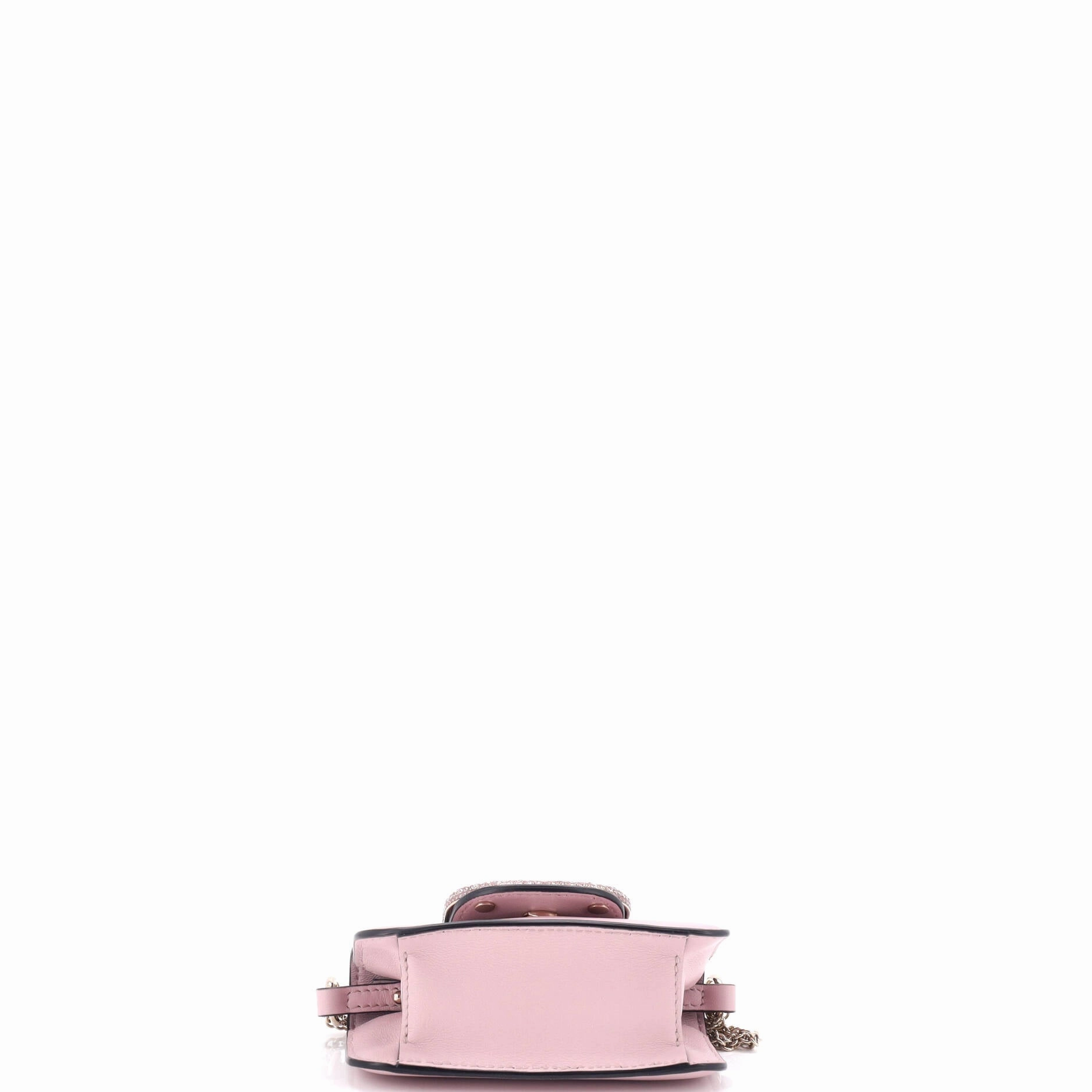 VLogo Loco Flap Shoulder Bag Leather with Crystals Micro
