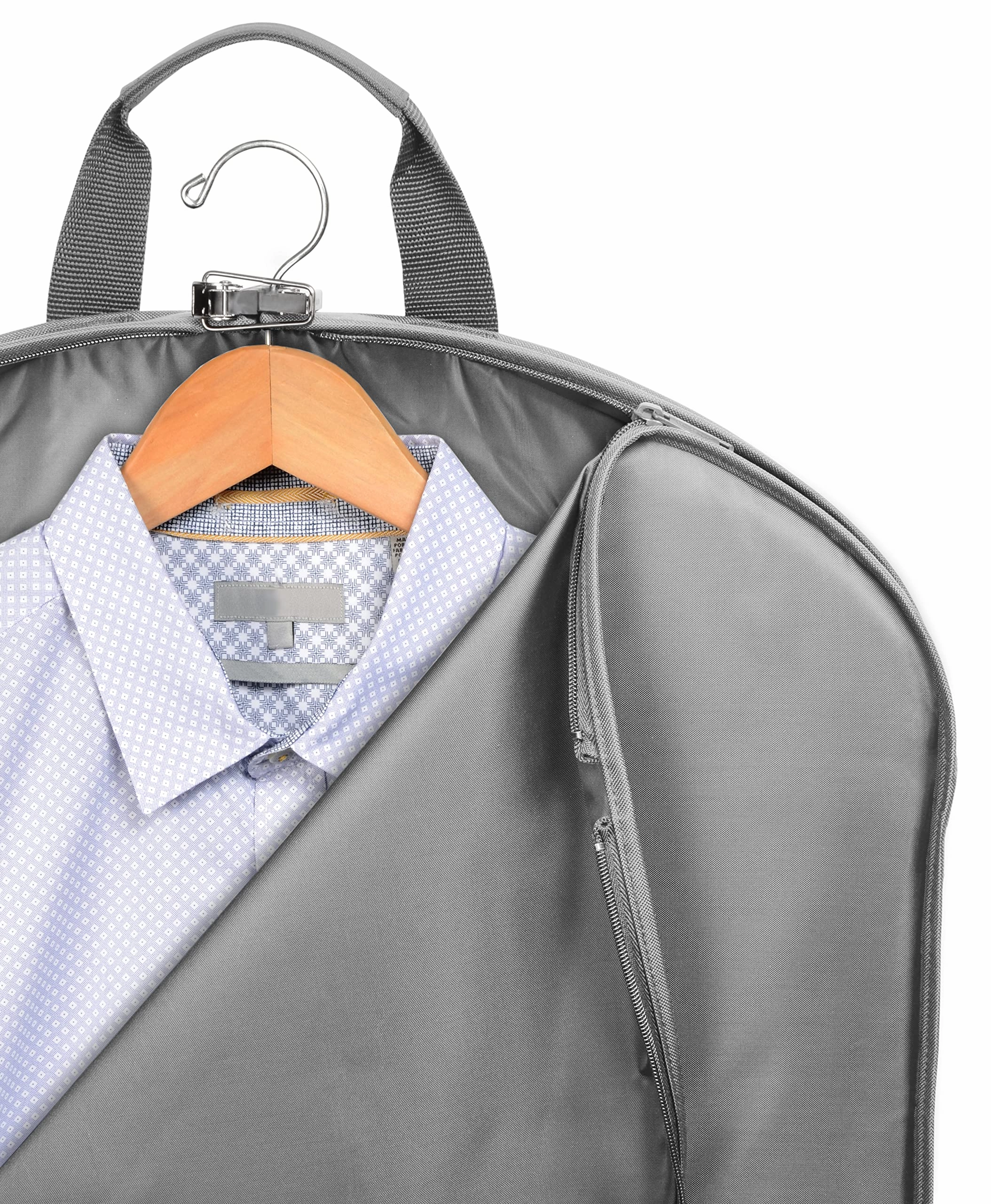WallyBags 45" Deluxe Extra Capacity Travel Garment Bag with two accessory