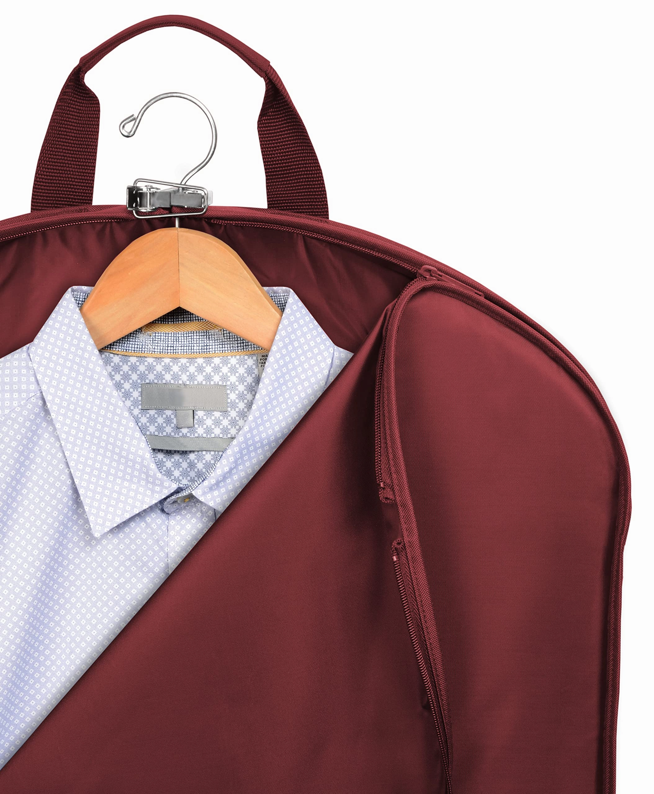 WallyBags 45" Deluxe Extra Capacity Travel Garment Bag with two accessory