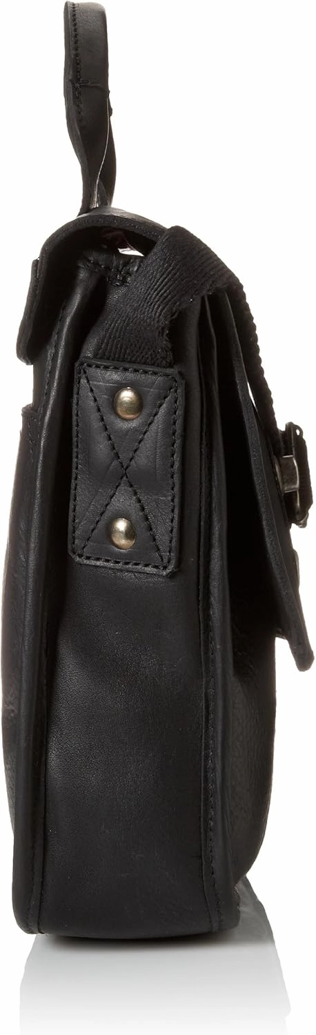 Will Leather Goods Men's Bowdie Small Crossbody Messenger Bag, Back, One Size