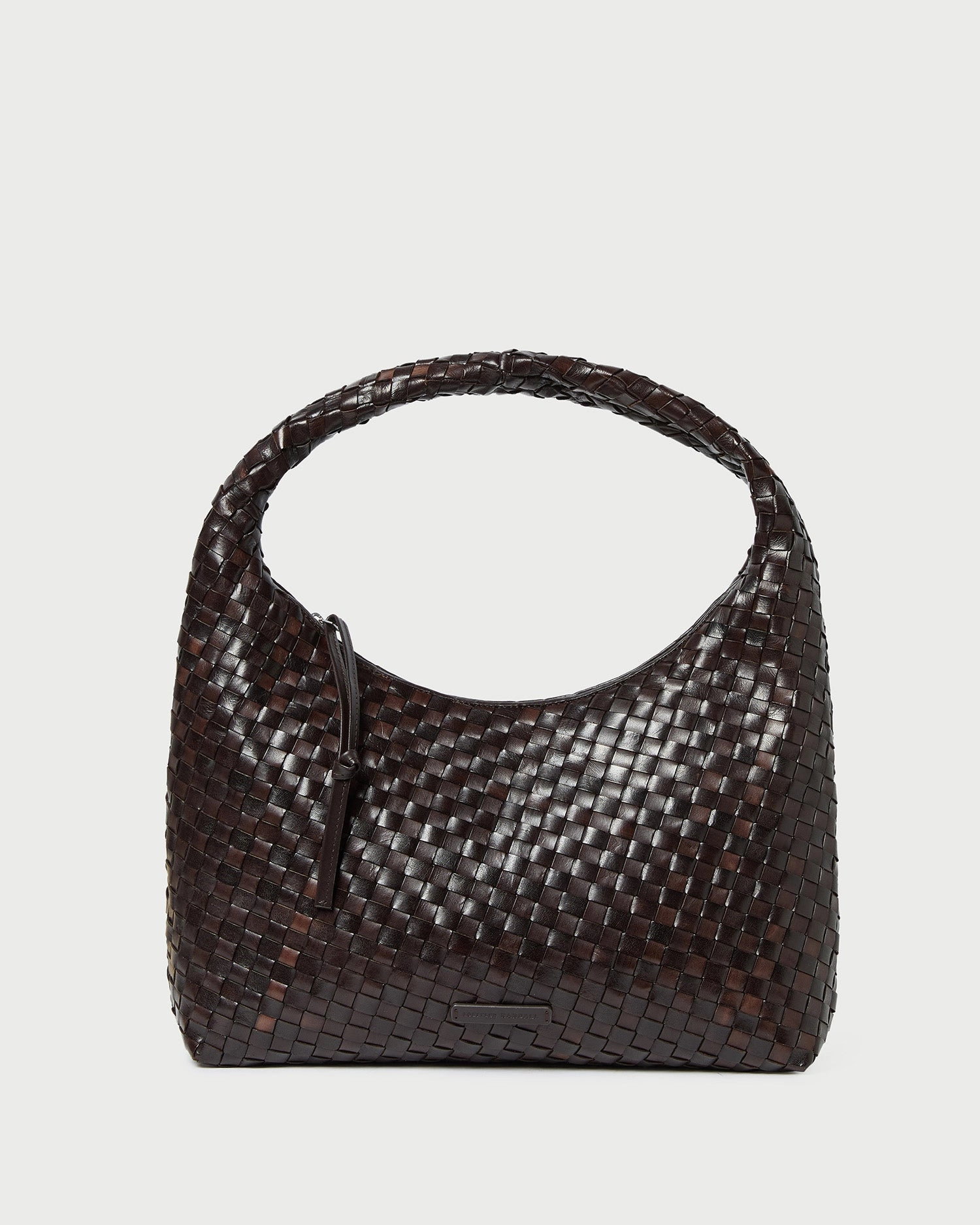 Willow Chocolate Woven Hobo Bag