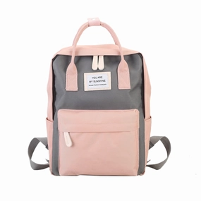 Women Canvas Backpacks Candy Color Waterproof School Bags for Teenagers Girls Big Cute Laptop Backpack Patchwork Kawaii Backpack