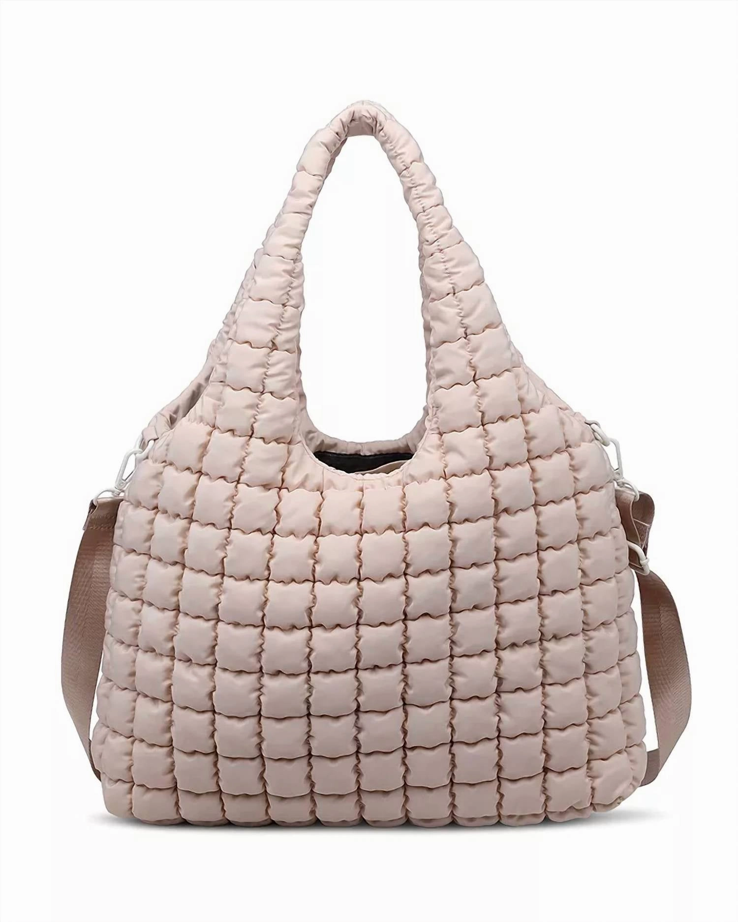 Women Elevate Puffer Bag In Cream