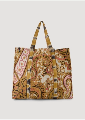 Women's Paisley Bag In Soft Camel
