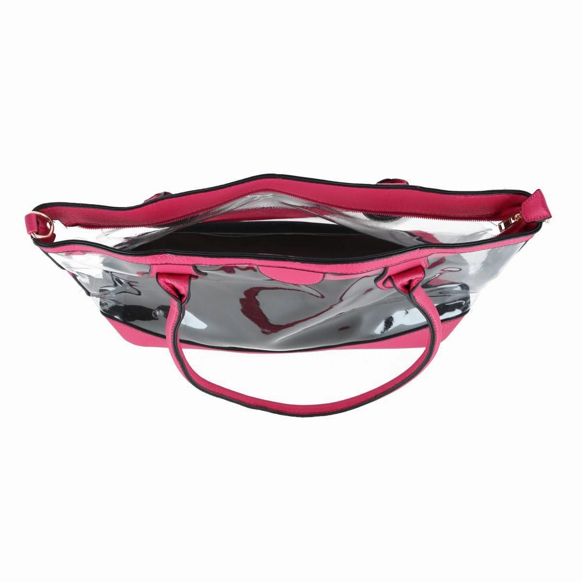Women's Two Piece Clear Tote & Matching Clutch