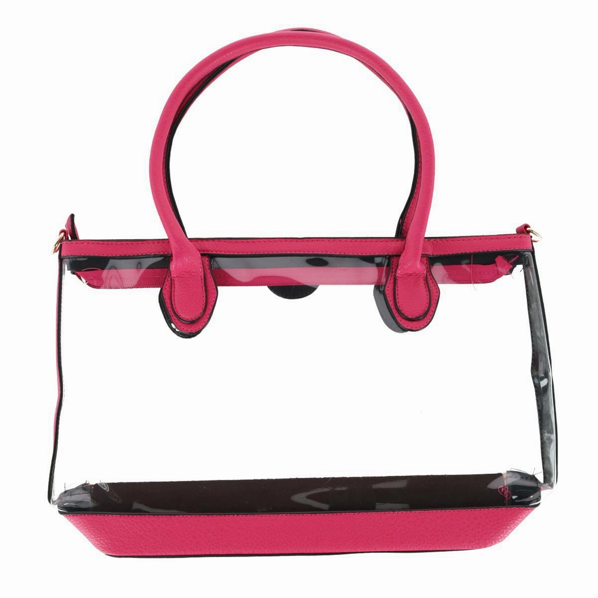 Women's Two Piece Clear Tote & Matching Clutch
