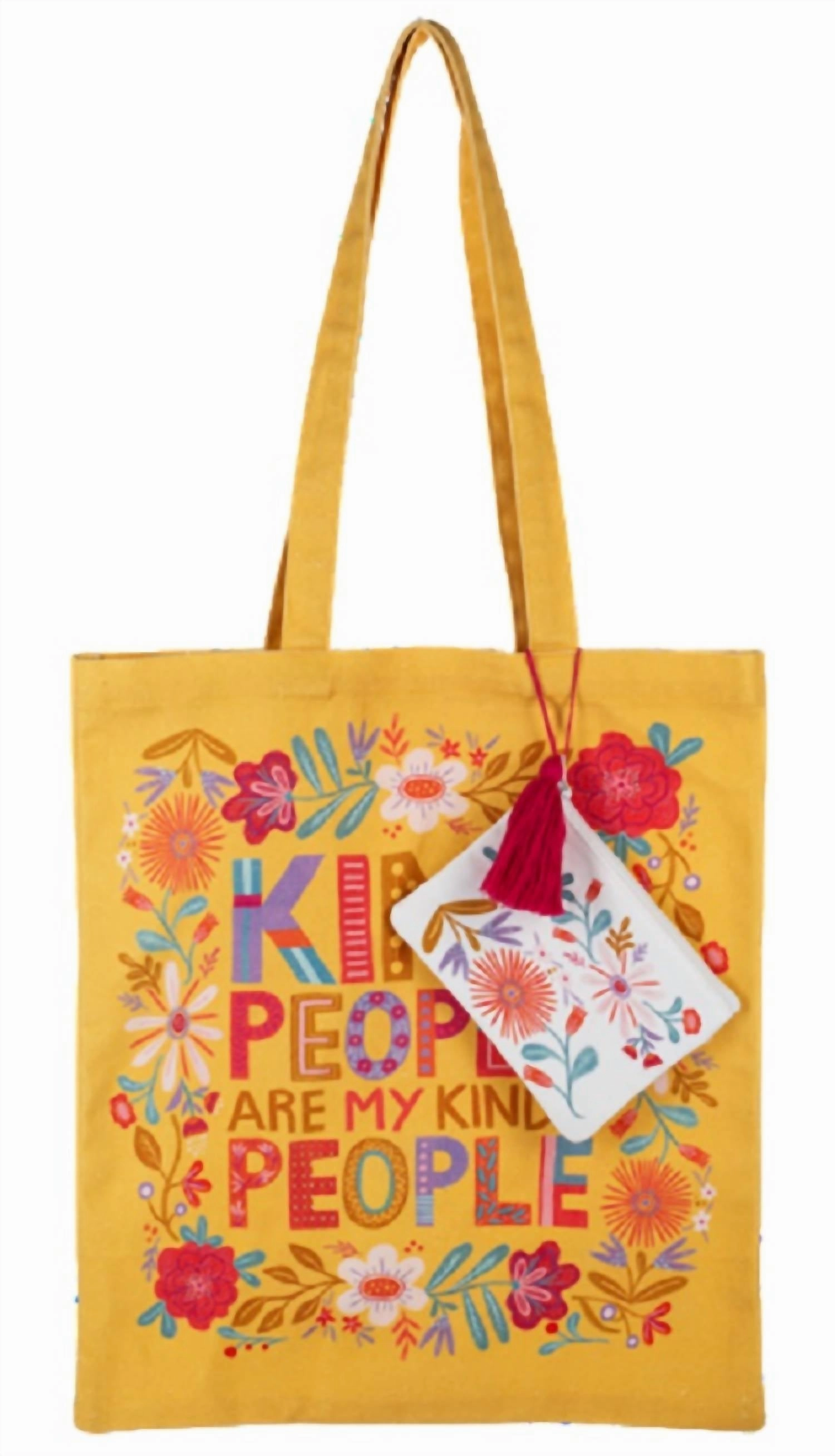 Women's Whimsy Tote Bag & Pouch Set In Yellow