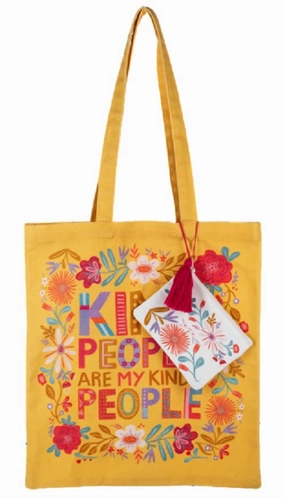 Women's Whimsy Tote Bag & Pouch Set In Yellow