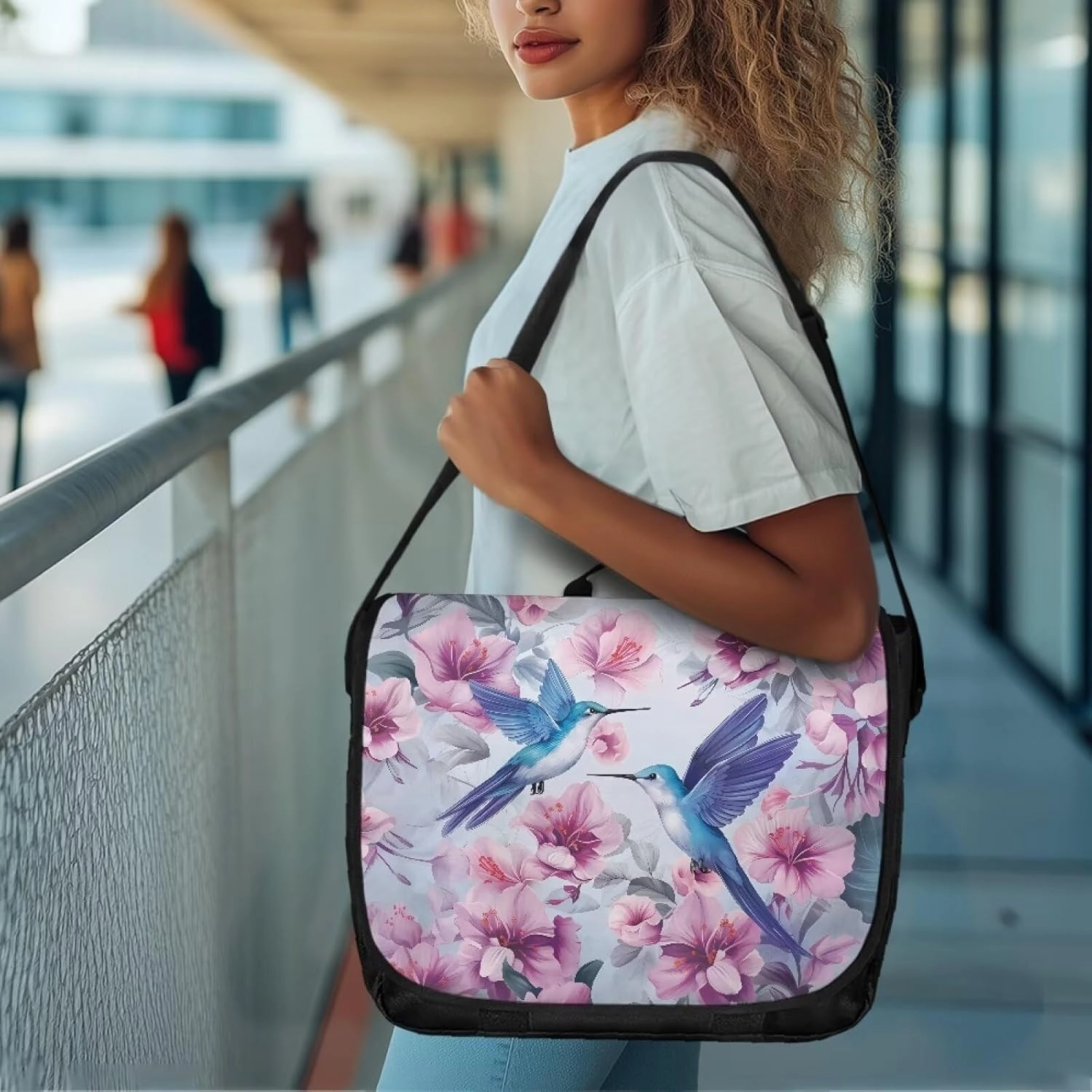 Women Vintage Flap Crossbody Bag Classic Large Messenger Bag Travel Shoulder Handbag Men Portable Laptop Satchel