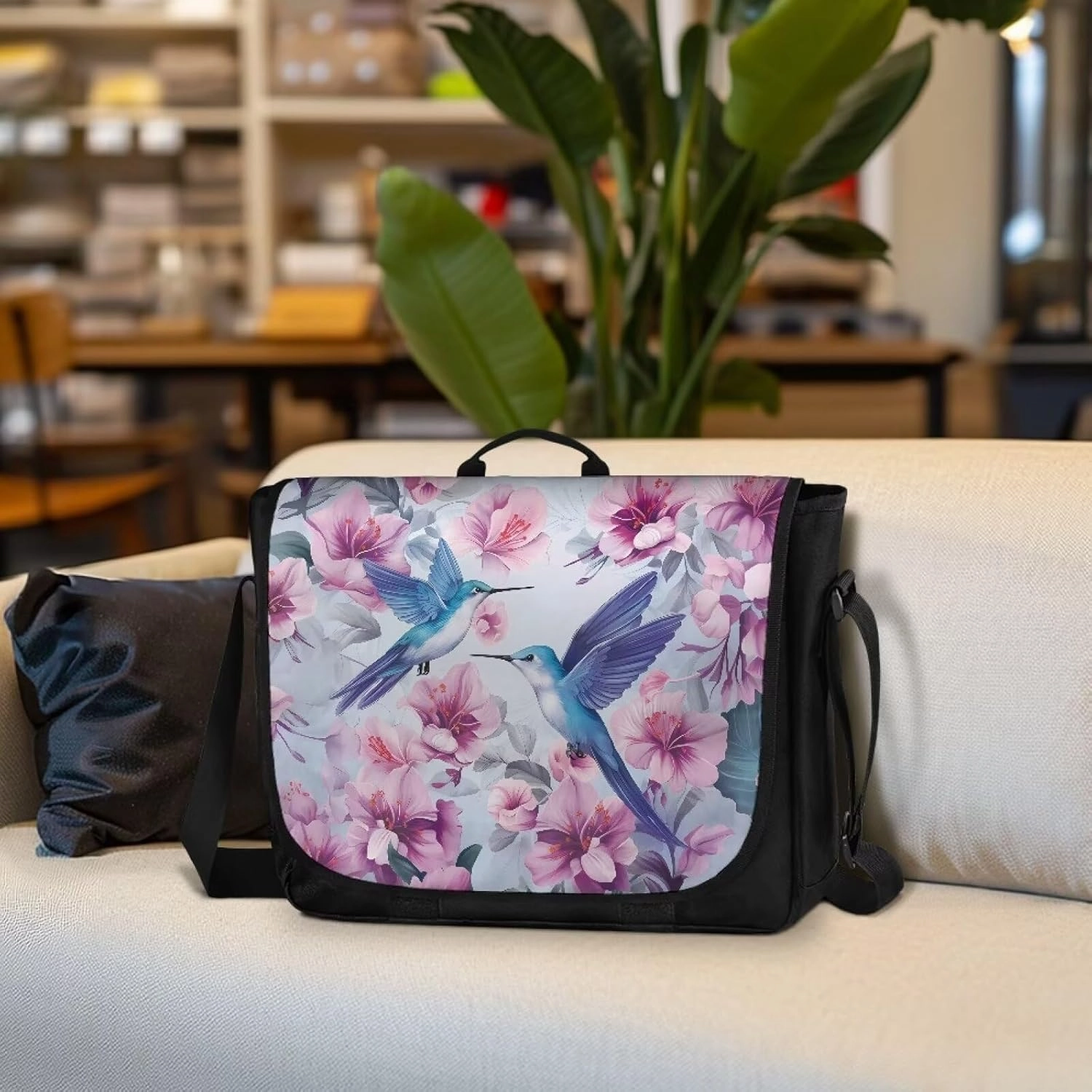 Women Vintage Flap Crossbody Bag Classic Large Messenger Bag Travel Shoulder Handbag Men Portable Laptop Satchel