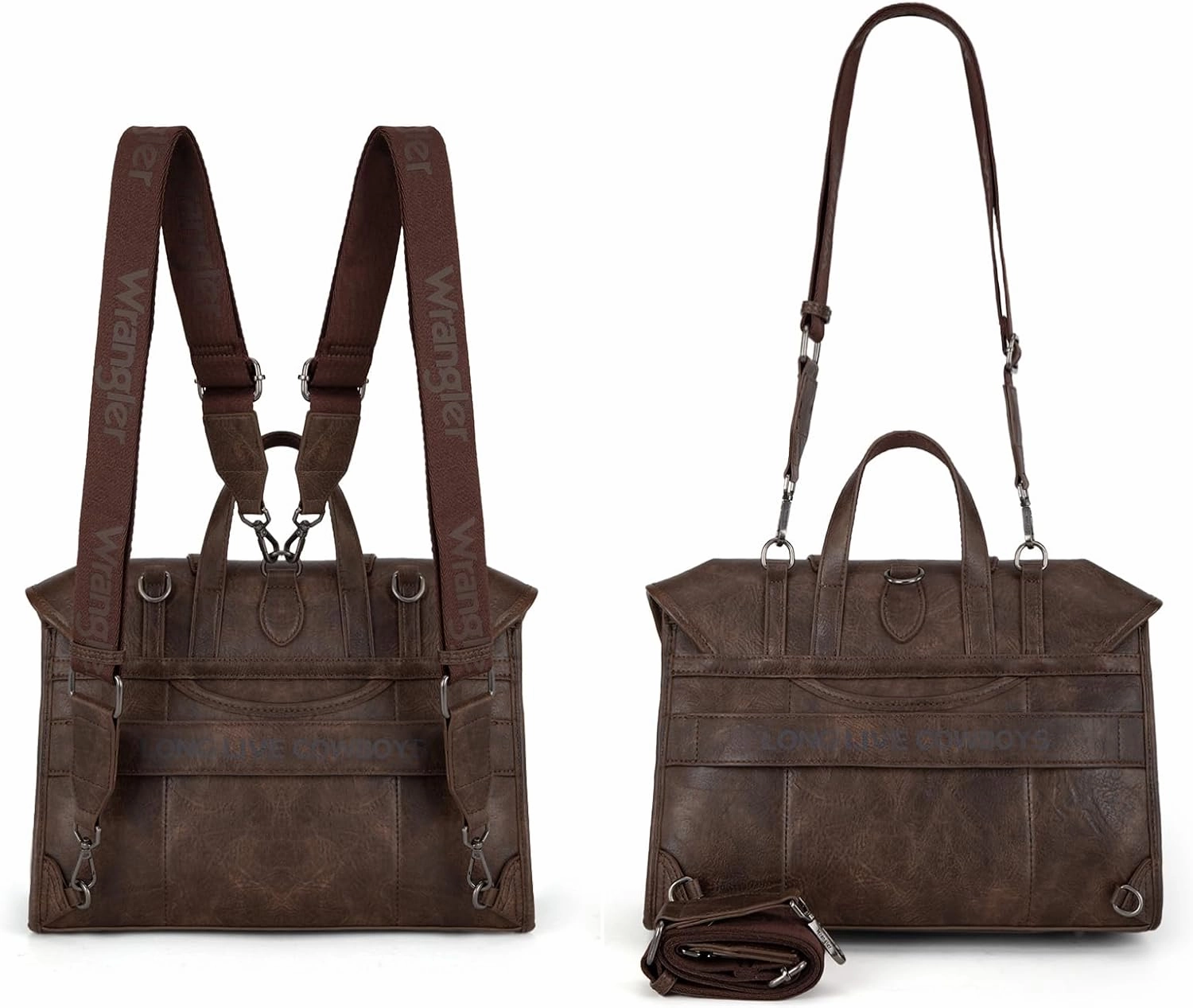Wrangler Backpack Purse for Women Convertible Briefcase Messenger Bag
