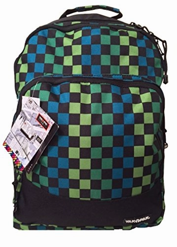 Yak Pak Empire Back Pack Turq/Green Check (Kz253-6482)