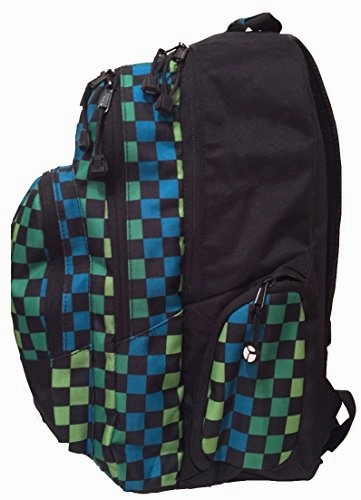 Yak Pak Empire Back Pack Turq/Green Check (Kz253-6482)