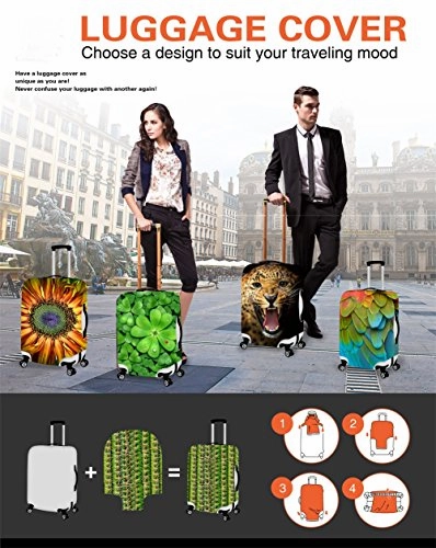 Youngerbaby 3D Flag Spandex Travel Suitcase Elastic Luggage Protective Covers 18"-30"