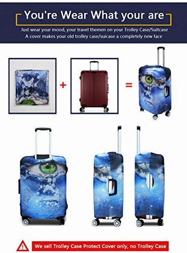 Youngerbaby 3D Flag Spandex Travel Suitcase Elastic Luggage Protective Covers 18"-30"