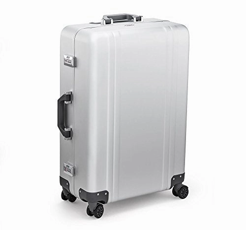 Zero Halliburton Classic Aluminum 2.0 26" 4 Wheel Spinner Travel Case (Silver)