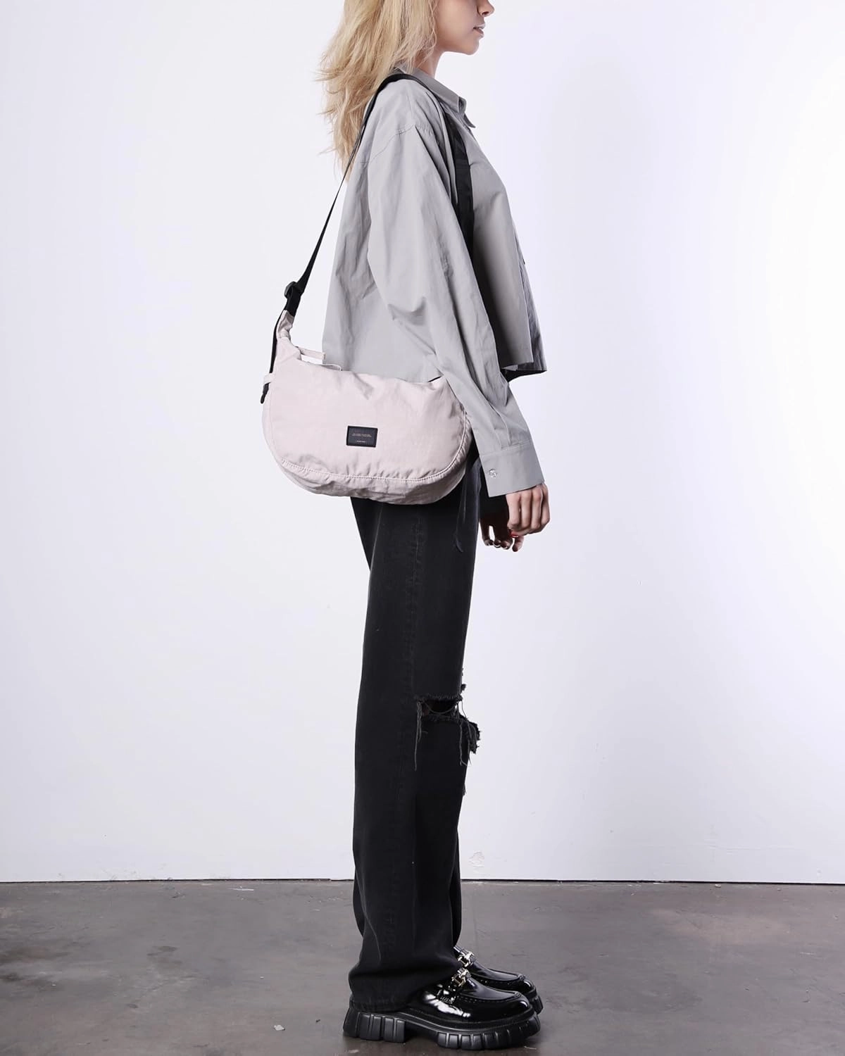 ZIMEGO Classic Crescent Crossbody Bag - Everyday Essential Travel Hobo Bag