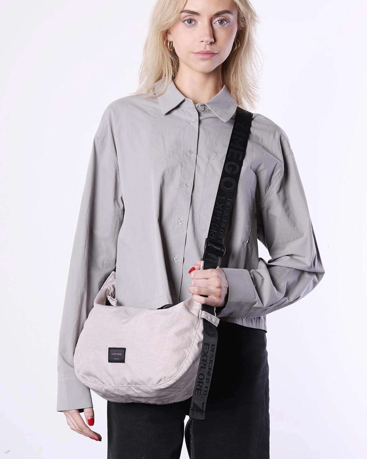 ZIMEGO Classic Crescent Crossbody Bag - Everyday Essential Travel Hobo Bag